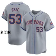 Eric Orze Men's New York Mets Gray Limited Away Jersey