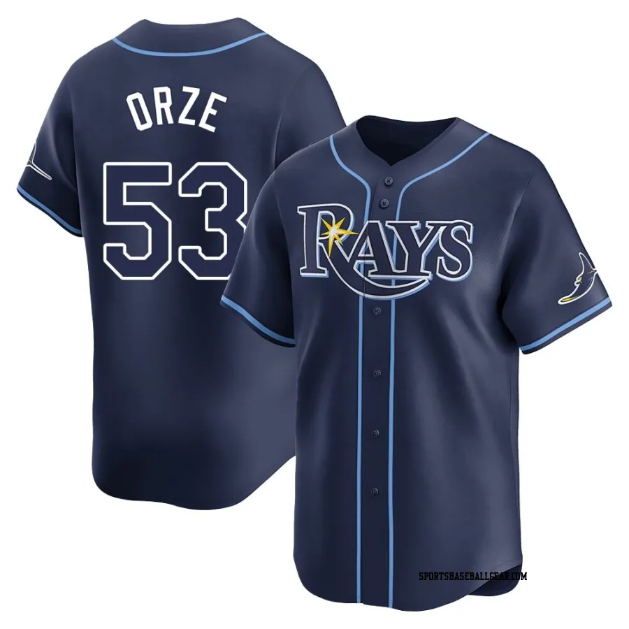 Eric Orze Men's Tampa Bay Rays Navy Limited Away Jersey