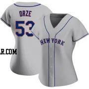 Eric Orze Women's New York Mets Gray Authentic Road Jersey