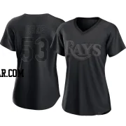 Eric Orze Women's Tampa Bay Rays Black Authentic Pitch Fashion Jersey