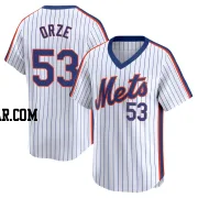 Eric Orze Youth New York Mets White Limited Cooperstown Collection Jersey