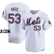 Eric Orze Youth New York Mets White Limited Home Jersey