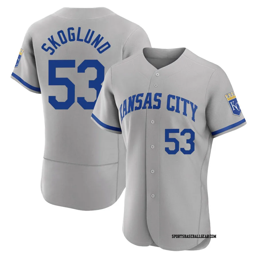 Eric Skoglund Men's Kansas City Royals Gray Authentic 2022 Road Jersey