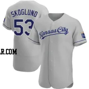 Eric Skoglund Men's Kansas City Royals Gray Authentic Road Jersey