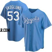 Eric Skoglund Men's Kansas City Royals Light Blue Replica Alternate Jersey