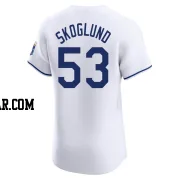 Eric Skoglund Men's Kansas City Royals White Elite Home Jersey