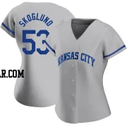 Eric Skoglund Women's Kansas City Royals Gray Authentic 2022 Road Jersey