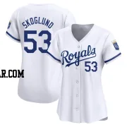 Eric Skoglund Women's Kansas City Royals White Limited Home Jersey