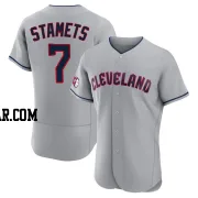 Eric Stamets Men's Cleveland Guardians Gray Authentic Road Jersey