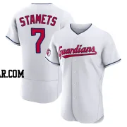 Eric Stamets Men's Cleveland Guardians White Authentic Home Jersey