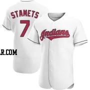 Eric Stamets Men's Cleveland Guardians White Authentic Home Jersey