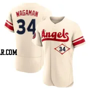 Eric Wagaman Men's Los Angeles Angels Cream Authentic 2022 City Connect Jersey