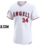 Eric Wagaman Men's Los Angeles Angels White Elite Home Jersey