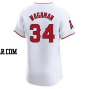 Eric Wagaman Men's Los Angeles Angels White Elite Home Jersey