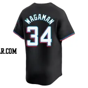 Eric Wagaman Men's Miami Marlins Black Limited Alternate Jersey