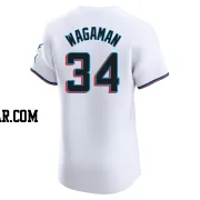 Eric Wagaman Men's Miami Marlins White Elite Home Jersey