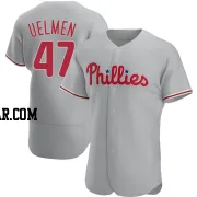 Erich Uelmen Men's Philadelphia Phillies Gray Authentic Road Jersey