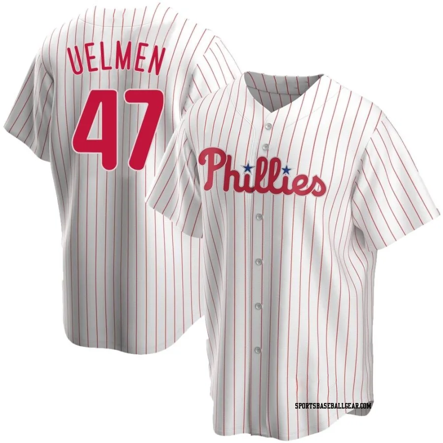 Erich Uelmen Youth Philadelphia Phillies White Replica Home Jersey