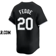 Erick Fedde Men's Chicago White Sox Black Limited Alternate Jersey