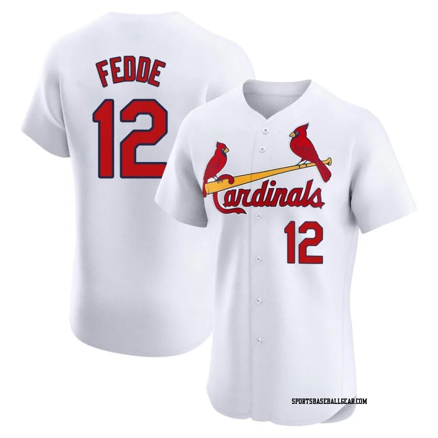 Erick Fedde Men's St. Louis Cardinals White Elite Home Jersey