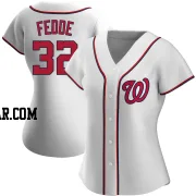 Erick Fedde Women's Washington Nationals White Authentic Home Jersey