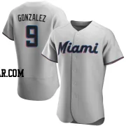 Erik Gonzalez Men's Miami Marlins Gray Authentic Road Jersey