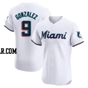 Erik Gonzalez Men's Miami Marlins White Elite Home Jersey