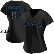 Erik Gonzalez Women's Miami Marlins Black Authentic Alternate Jersey