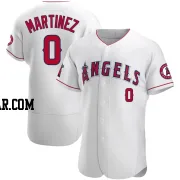 Erik Martinez Men's Los Angeles Angels White Authentic Jersey