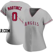 Erik Martinez Women's Los Angeles Angels Authentic Silver Road Jersey