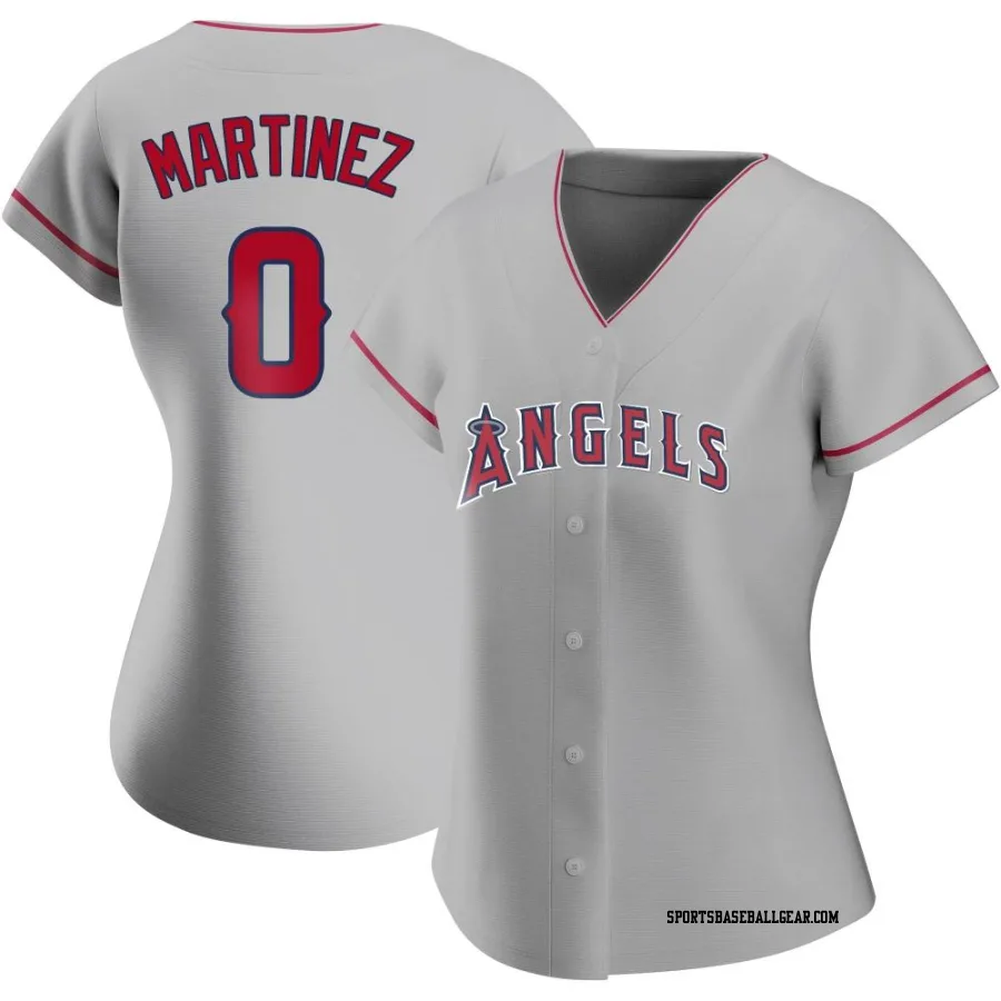 Erik Martinez Women's Los Angeles Angels Replica Silver Road Jersey