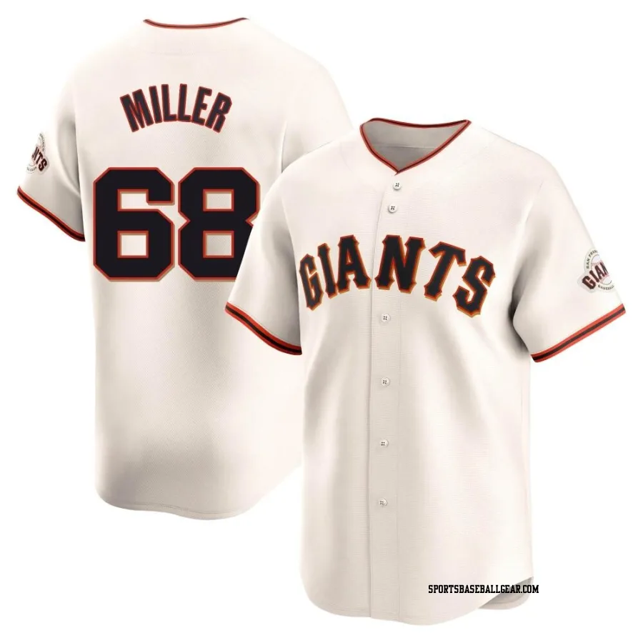 Erik Miller Men's San Francisco Giants Cream Limited Home Jersey