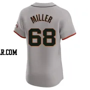 Erik Miller Men's San Francisco Giants Gray Elite Road Jersey