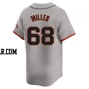 Erik Miller Men's San Francisco Giants Gray Limited Away Jersey