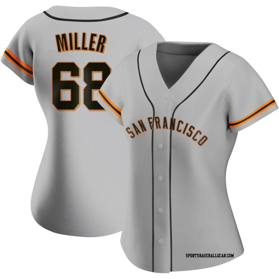 Erik Miller Women's San Francisco Giants Gray Authentic Road Jersey