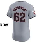 Erik Sabrowski Men's Cleveland Guardians Gray Elite Road Jersey