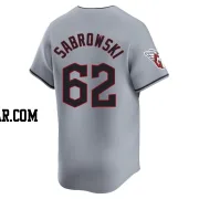 Erik Sabrowski Men's Cleveland Guardians Gray Limited Road Jersey