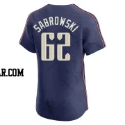 Erik Sabrowski Men's Cleveland Guardians Navy Elite 2024 City Connect Jersey