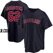 Erik Sabrowski Men's Cleveland Guardians Navy Replica Alternate Jersey