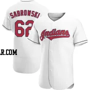 Erik Sabrowski Men's Cleveland Guardians White Authentic Home Jersey