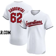 Erik Sabrowski Men's Cleveland Guardians White Elite Home Jersey