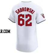 Erik Sabrowski Men's Cleveland Guardians White Elite Home Jersey