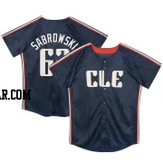 Erik Sabrowski Toddler Cleveland Guardians Navy Limited Preschool & 2024 City Connect Jersey