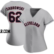 Erik Sabrowski Women's Cleveland Guardians Gray Authentic Road Jersey