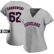 Erik Sabrowski Women's Cleveland Guardians Gray Authentic Road Jersey