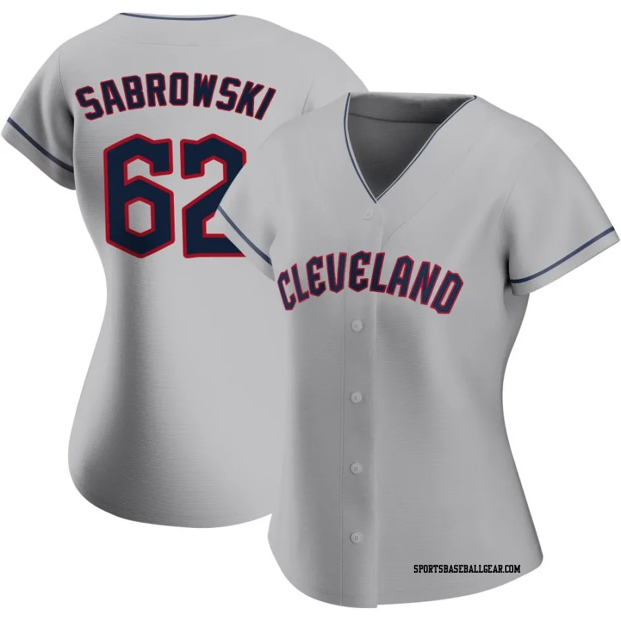 Erik Sabrowski Women's Cleveland Guardians Gray Replica Road Jersey