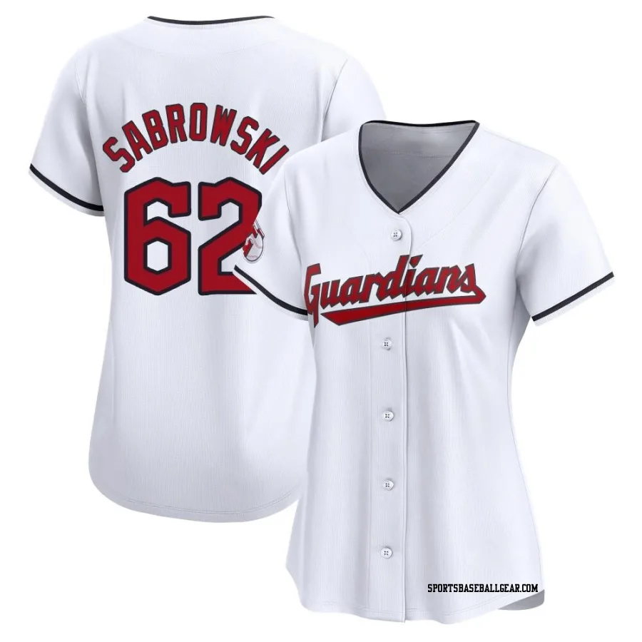 Erik Sabrowski Women's Cleveland Guardians White Limited Home Jersey