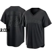 Erik Sabrowski Youth Cleveland Guardians Black Replica Pitch Fashion Jersey