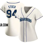 Erik Stock Women's Seattle Mariners Cream Authentic Alternate Jersey