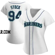 Erik Stock Women's Seattle Mariners White Authentic Home Jersey